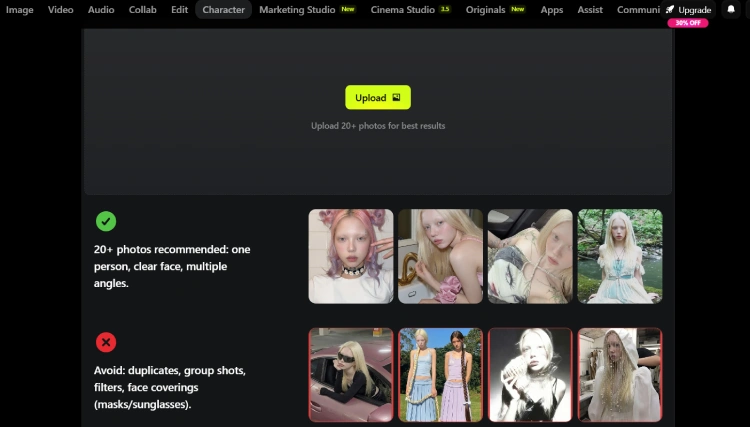 Higgsfield Soul ID generator