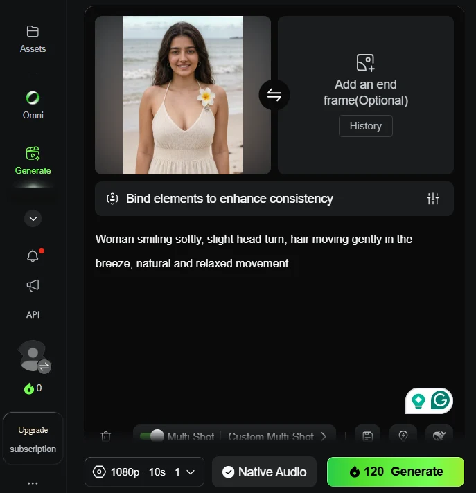 Image to Video using Kling AI.