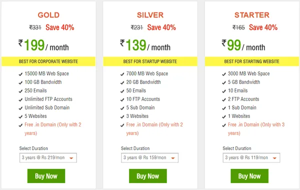 Hosting Raja: India's Leading Cost-Effective Web Hosting Company Hosting Raja Pricing