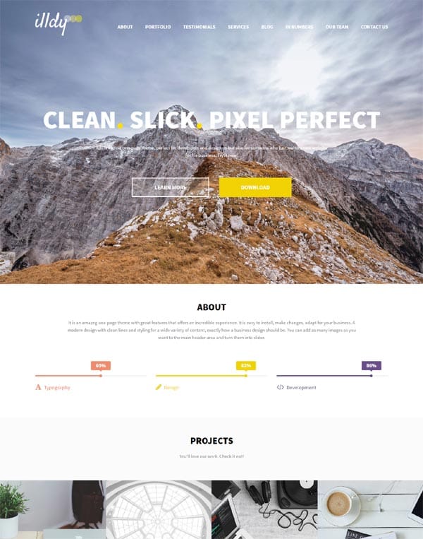 Illdy WordPress theme